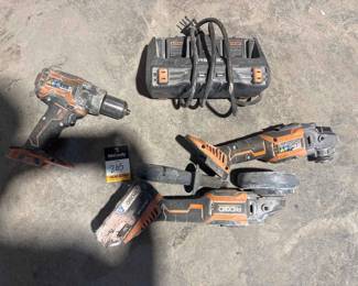 Rigid Power Tools and Battery Charger
