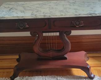 Marble top tables 