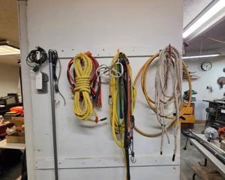 Ropes and Cleaning Supplies