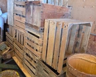 Wooden Crates , Boxes , Barrels