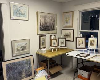 Original Watercolor paintings by Clarence Say