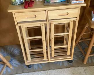 Two stools inside