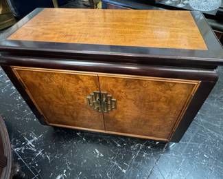 Century Furniture Chin Hua Burl Wood Cabinet