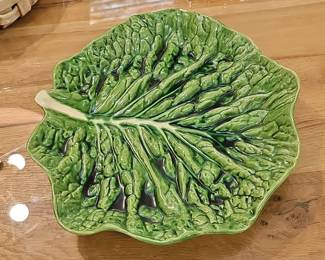Bordallo Pinheiro Cabbage Leaf Serving Platter