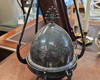 Victorian Silver Plated Butter Dish