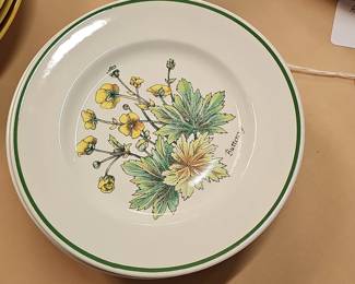 Tiffany Co. Wild Flowers Dessert Plates by Johnson Brothers
