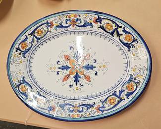 Ricco Deruta Oval Serving Platter