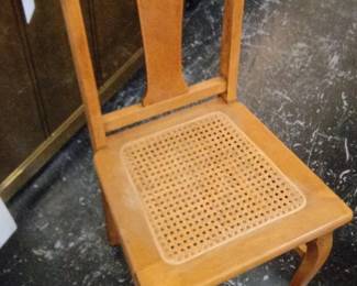 Vintage Cane Seat Side Chair