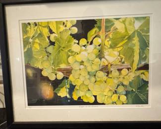 J. Lawton Limited Edition Print, Grapes on the Terrace