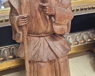 HandCarved Japanese Jurojin Figurine