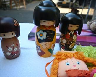 Authentic Japan Wood Dolls 