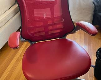 Red Modway Ergonomic Mesh Office Chair