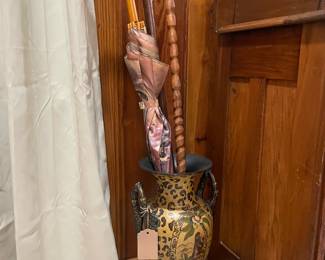 Safari Themed Metal Floor Urn