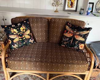 Rattan Loveseat included in 5-piece set