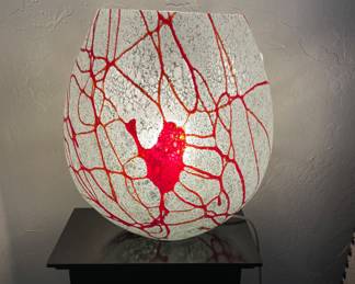 Contemporary Art Glass Lamp