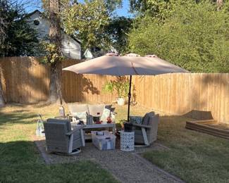 Patio Set, Umbrella