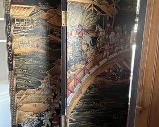 4-panel Asan folding screen