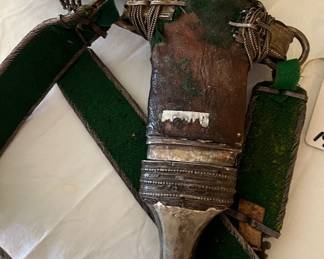 Yemeni Jambiya Dagger w/Sheath & Belt