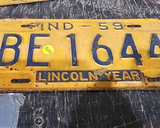 INDIANA LICENSE PLATE