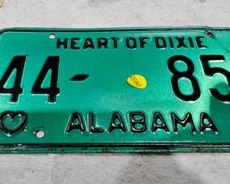 VINTAGE ALABAMA LICENSE PLATE