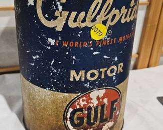 VINTAGE OIL TIN