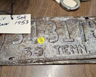 TENNESSEE VINTAGE LICENSE PLATE