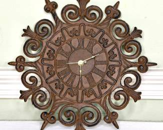 Cast Iron Roman Numeral Clock