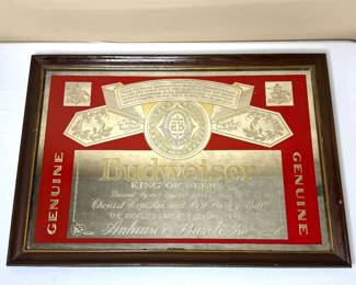 Vintage Budweiser “King of Beers” Mirror