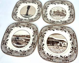 Johnson Bros. Historic America Brown II Plates