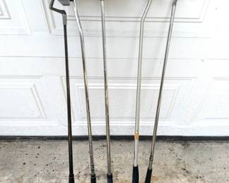Set of 5 Vintage Golf Putters - PING * SPALDING * ZEBRA * MONY * TIGER SHARK