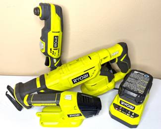 Lot of 3 Ryobi Tools with Battery and Charger