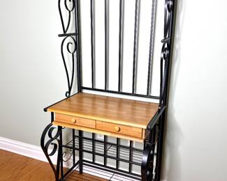 Arched Iron Scrollwork Baker’s Rack