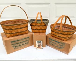 Set of 3 Longaberger Baskets from the Traditions Collection