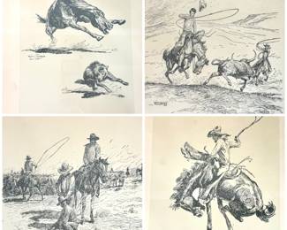 Lot of 4 Will Turner Framed Prints