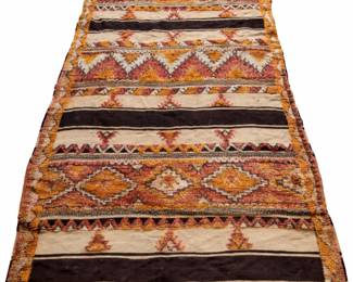 Moroccanstyle vintage handwoven rug