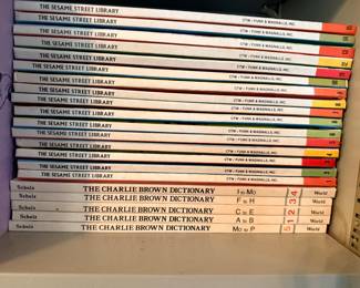 Vintage Sesame Street and Charlie Brown children’s books