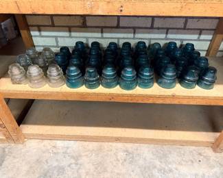 Vintage glass insulators