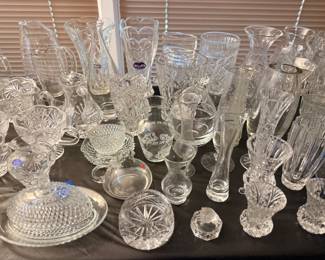 Crystal vases 
