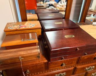 Vintage jewelry boxes
