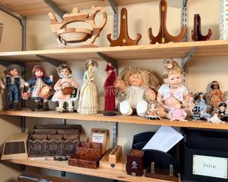 Vintage dolls and home decor