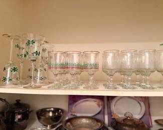 Vintage holiday glassware