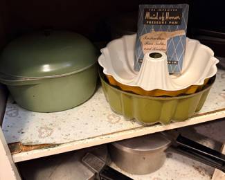 Vintage pressure cookers and cookware