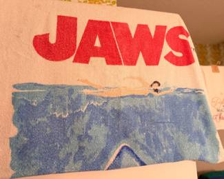 Rare Jaws movie beach towel