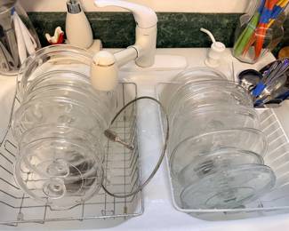 Vintage Pyrex glass lids