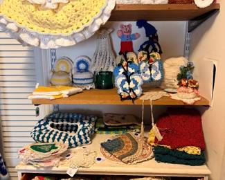 Vintage handmadecrocheted items