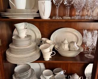 Lenox china and glassware 