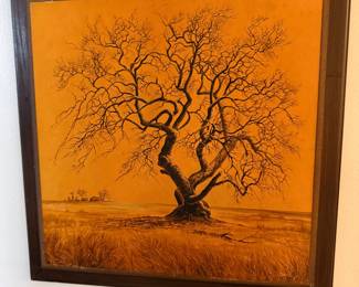 Vintage mid-century modern artwork