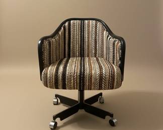 Mid-Century Modern Barrel Back Swivel Office Chair