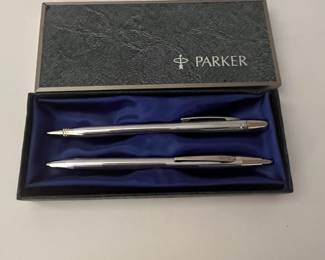 Vintage Parker Classic Flighter Pen and Mechanical Pencil Set