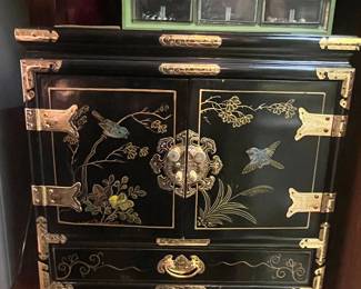 Vintage Oriental Style Jewelry Chest